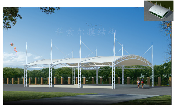 體育館膜結構01