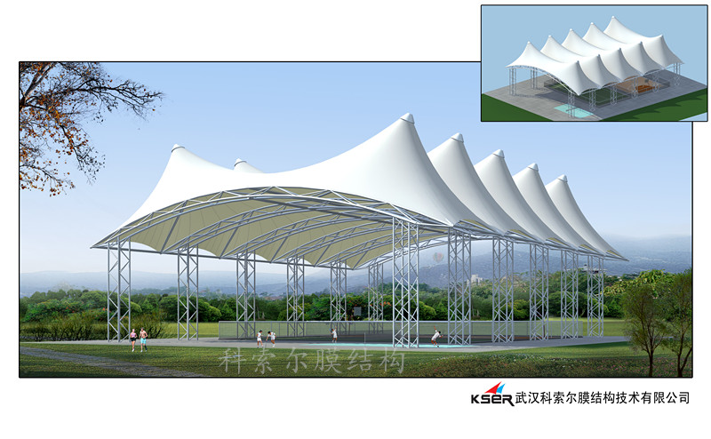 體育館膜結構07
