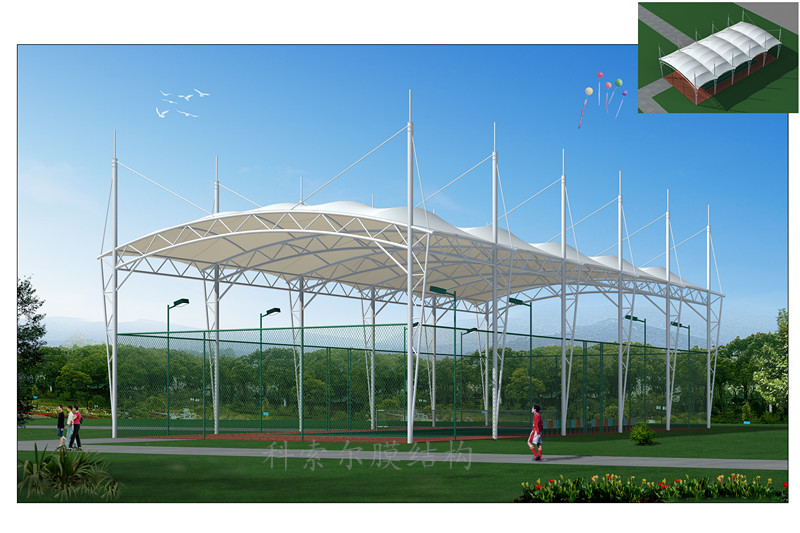 體育館膜結構08