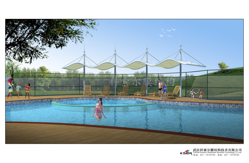 游泳館膜結構04